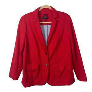 Talbots Aberdeen Red Blazer 14WP Plus Petite Womens Jacket Office Career Wear